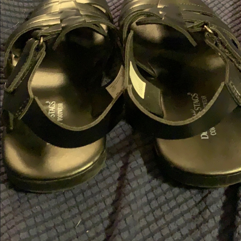 Womens Size 4 Black Sandals: Deer Stags - Picture 2 of 6